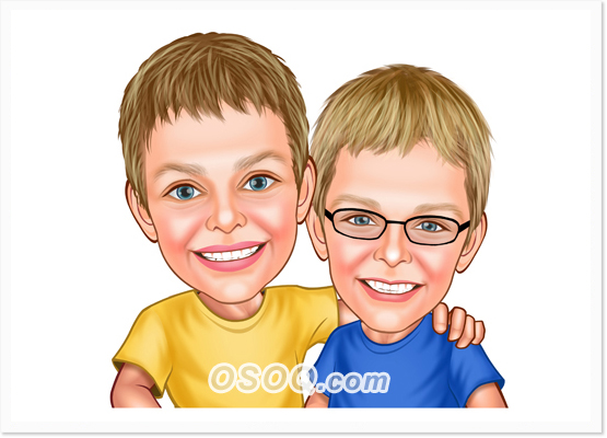 Brothers Caricatures
