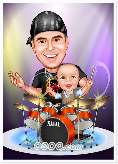 Father And Son Caricatures