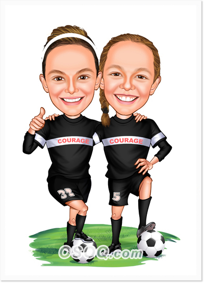 Sisters Caricatures