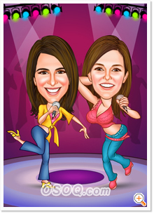 Friend Performances Caricatures