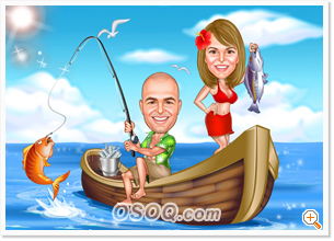 Honeymoon Caricatures