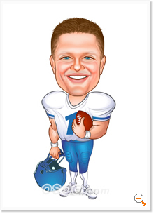 American Football Caricatures