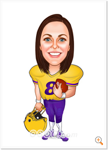 football player girl