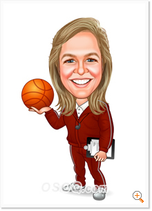 coach caricature