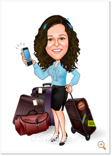 Business Trip Lady