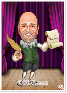 Dramatist Caricature