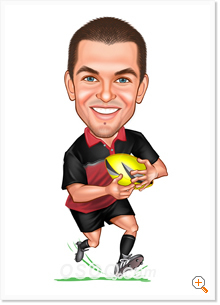 Football Caricature