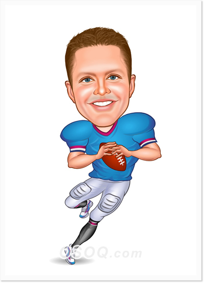 American Football Caricatures