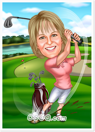 Female Golf Player