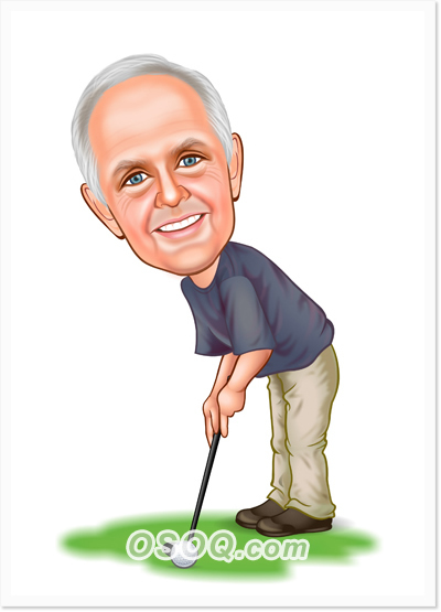 Golfer Caricature