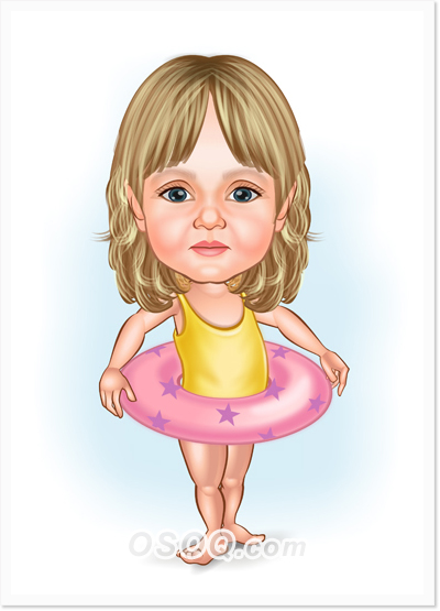 Baby Girl Caricature