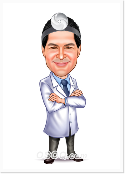 Medical Ophthalmologist Caricature