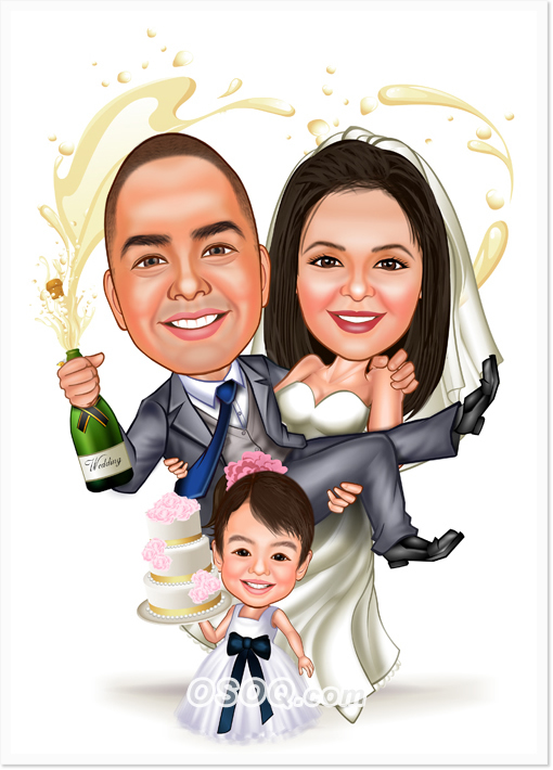Wedding Party Caricatures