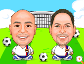 Cartoon Soccer Team