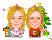 Friends Holiday Cartoon