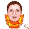 Cartoon Fire Fairy Princess