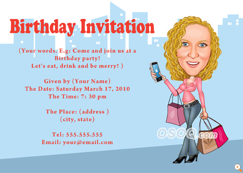 birthdays invitation cards
