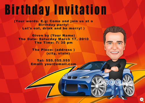 Boy Birthday Invitation Design