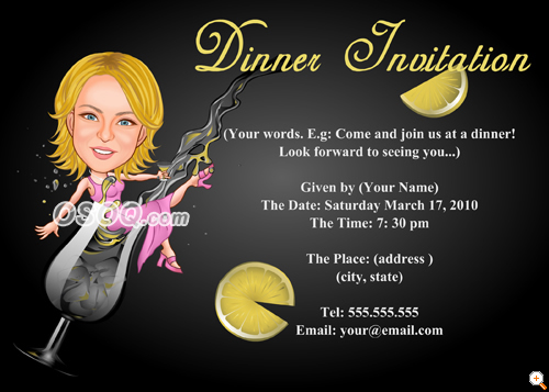 Invitation Design For Dinner Party