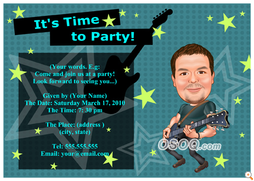 Music Party Invitation Design