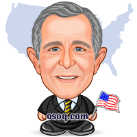 Bush Cartoon United States of America