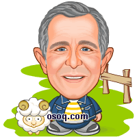 Bush Cowboy Caricature