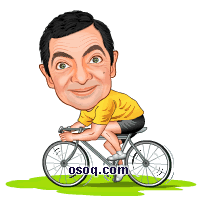 Cyclist Cycle Racing Cartoon