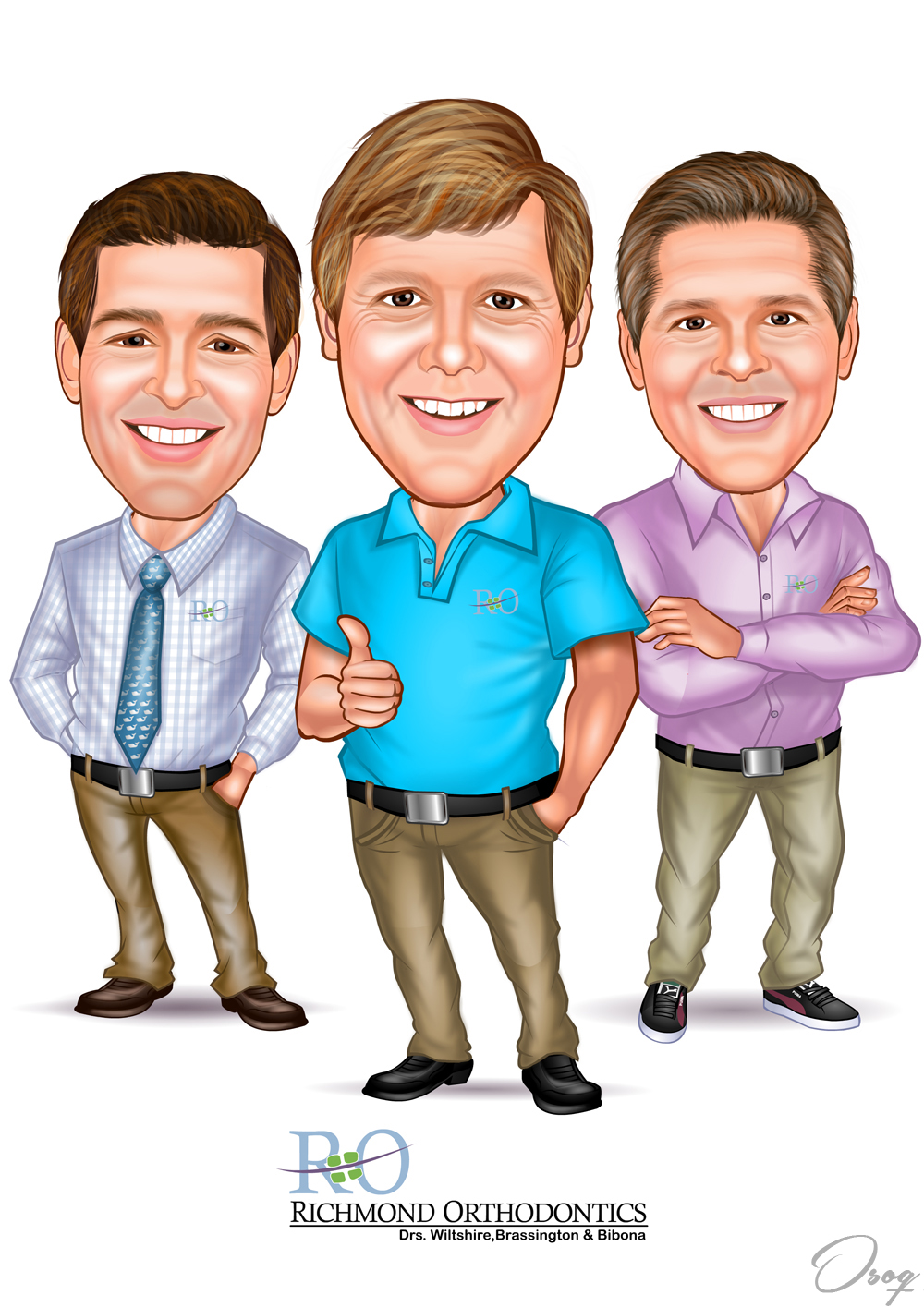 Company Partners Caricature