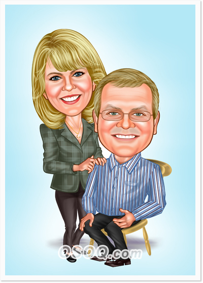 Anniversary Gift Caricatures