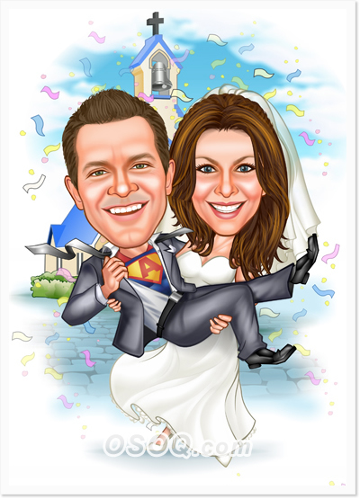 Wedding Bells Caricatures