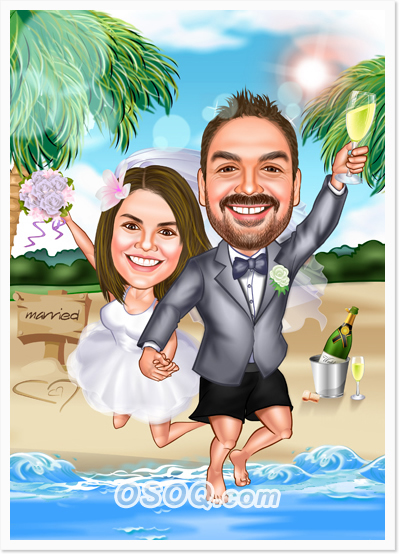 Wedding Ceremony Caricatures