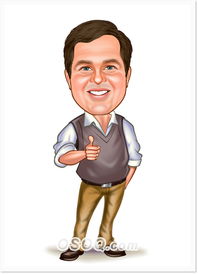 Admire Praise Caricature