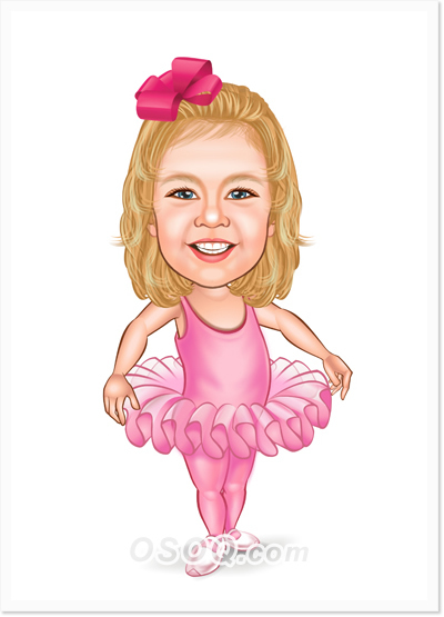 Kids Ballet Caricatures