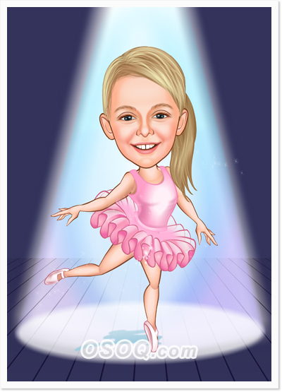 Kid Dancing Caricatures