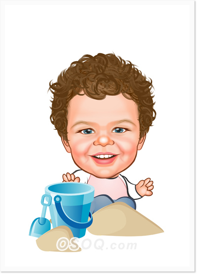 Kid Game Caricatures