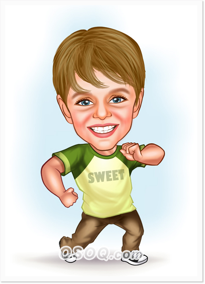 Schoolboy Caricature