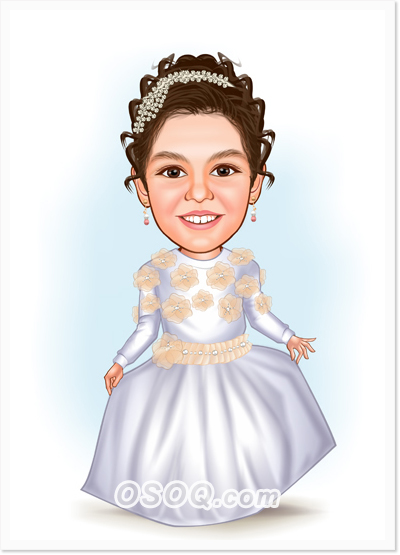 Wedding Girl Caricature