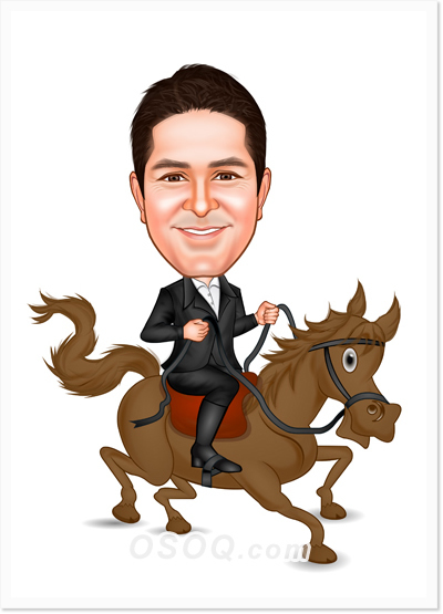 Equestrianism Caricature