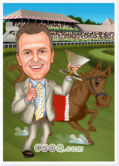 Horse Race Caricature