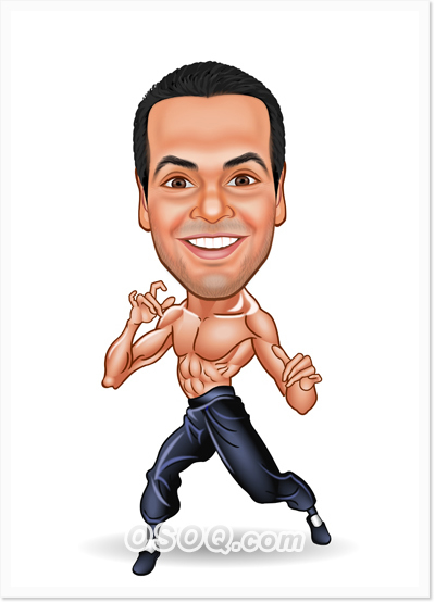 Karate Caricature