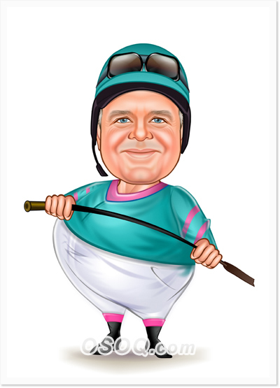 Racehorse Caricature