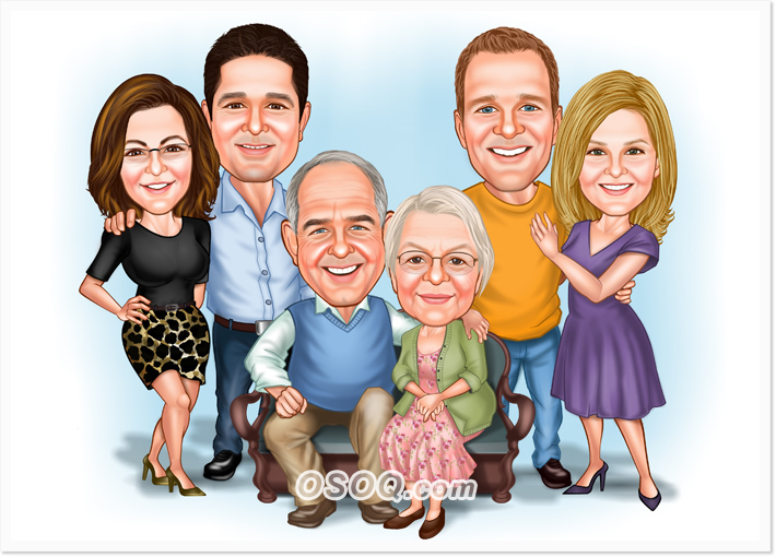 Family Cartoon Portraits