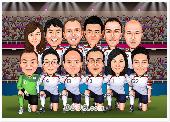 Soccer Team Clip Art