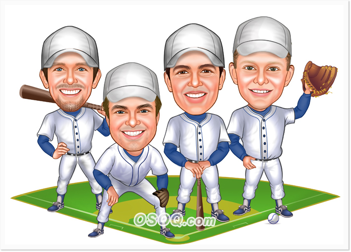 Sports Team Caricatures