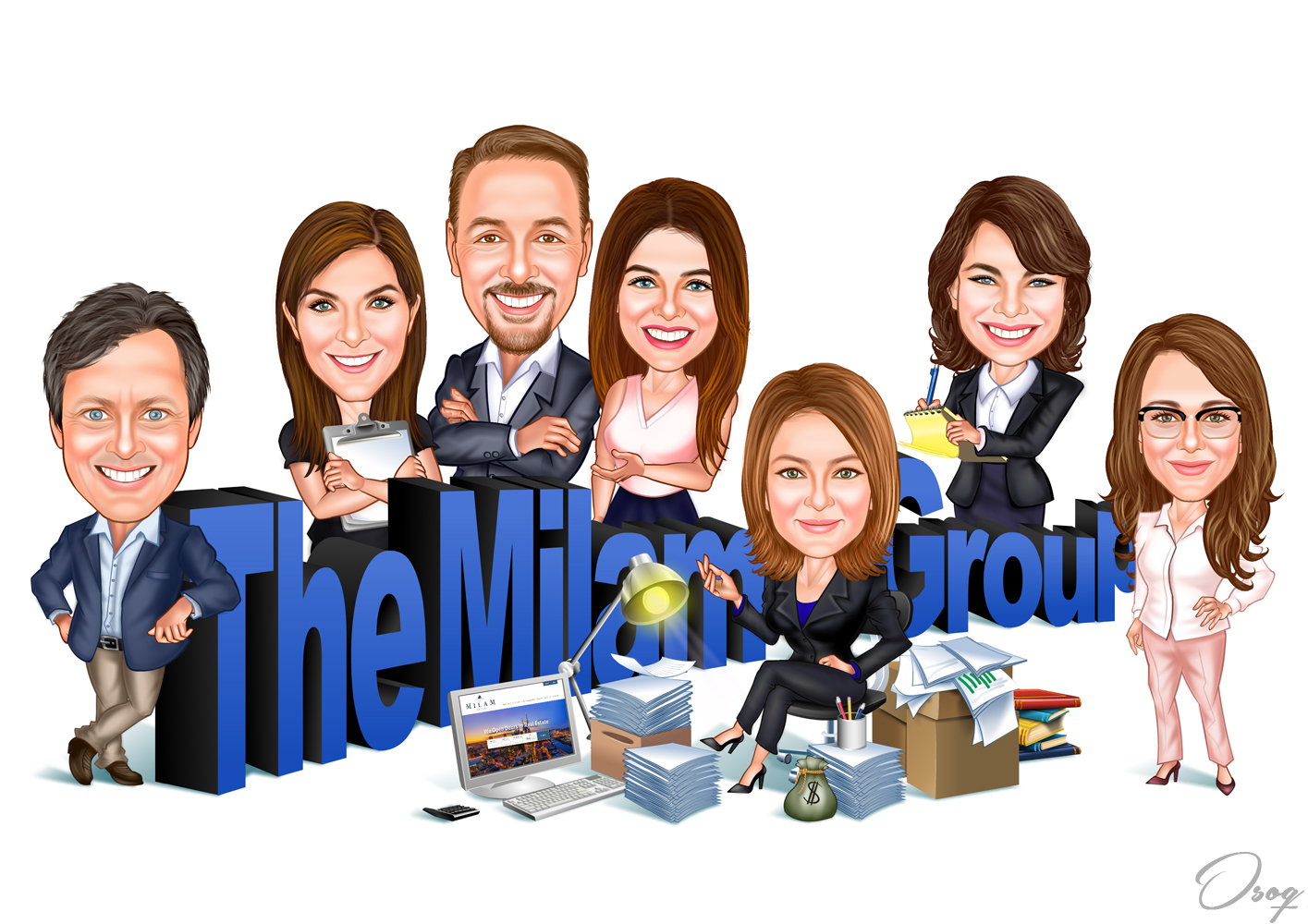 Company Personalized Caricature