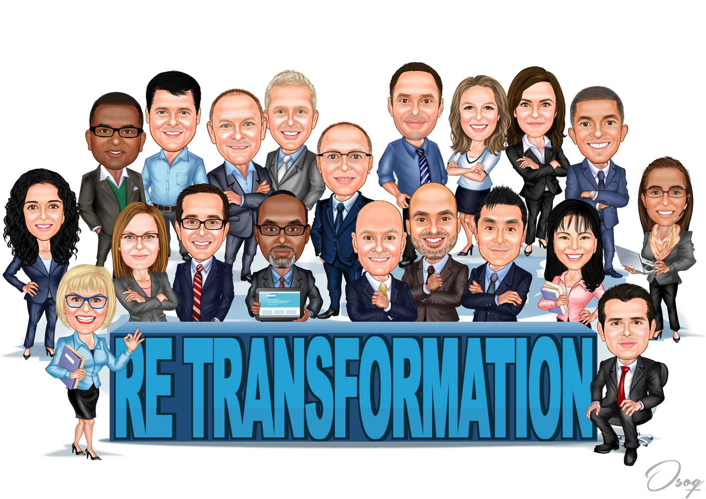 Personalized Group Caricature
