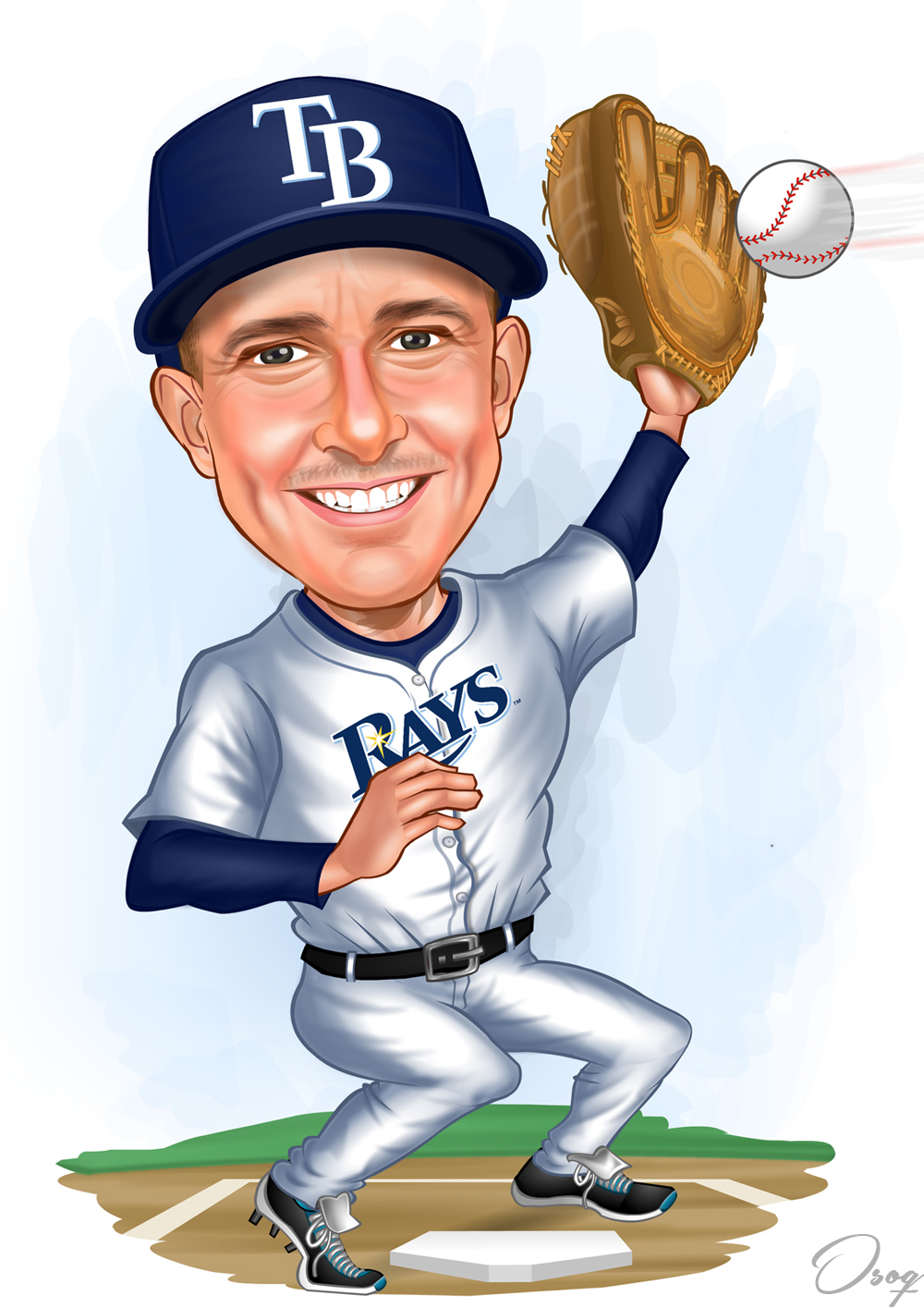 Baseball Catcher Cartoon
