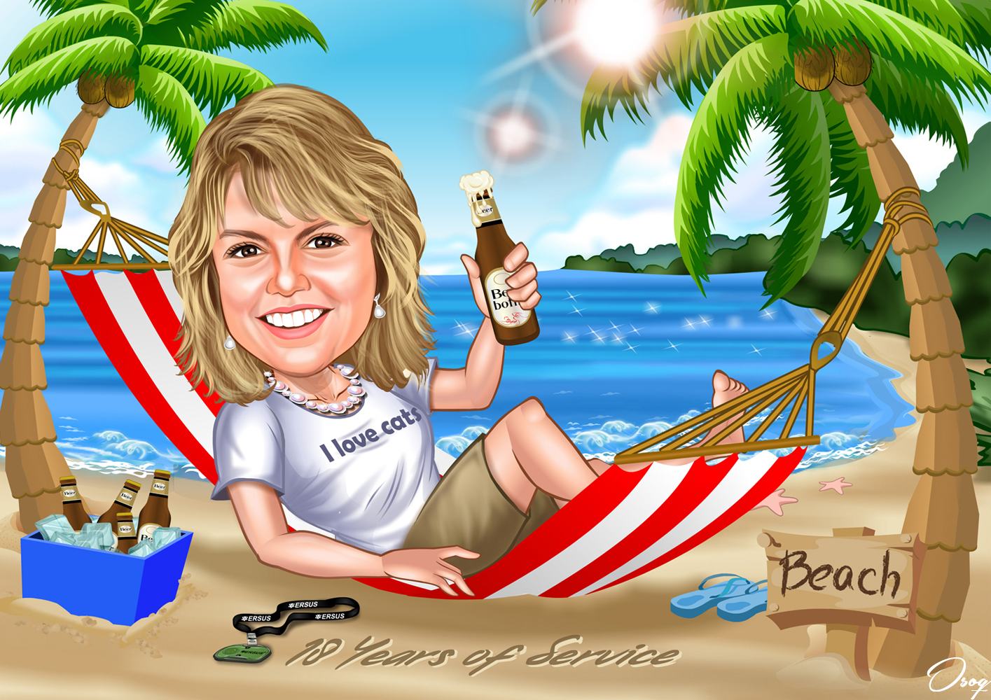 Beach Cartoon