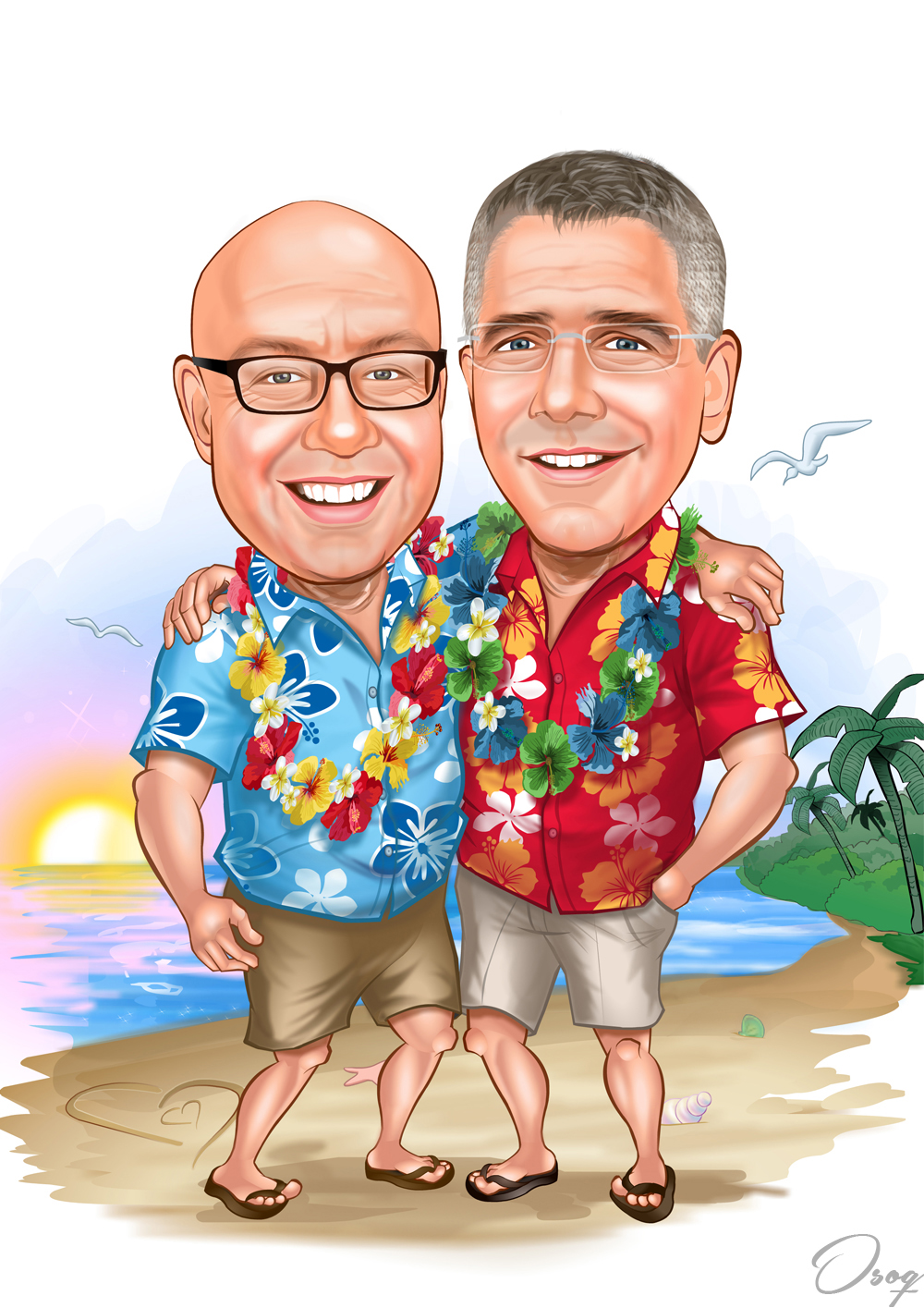 Beach Friends Cartoon