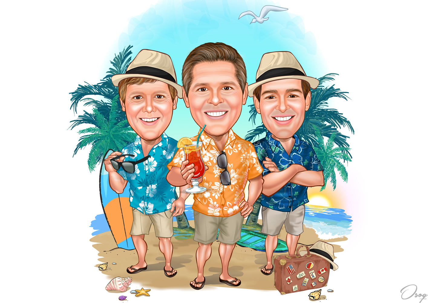Beach Summer Cartoon
